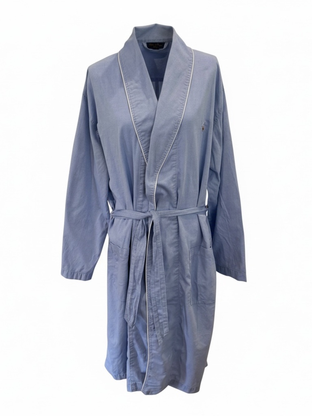Polo by Ralph Lauren Light Blue 100% Cotton Robe
